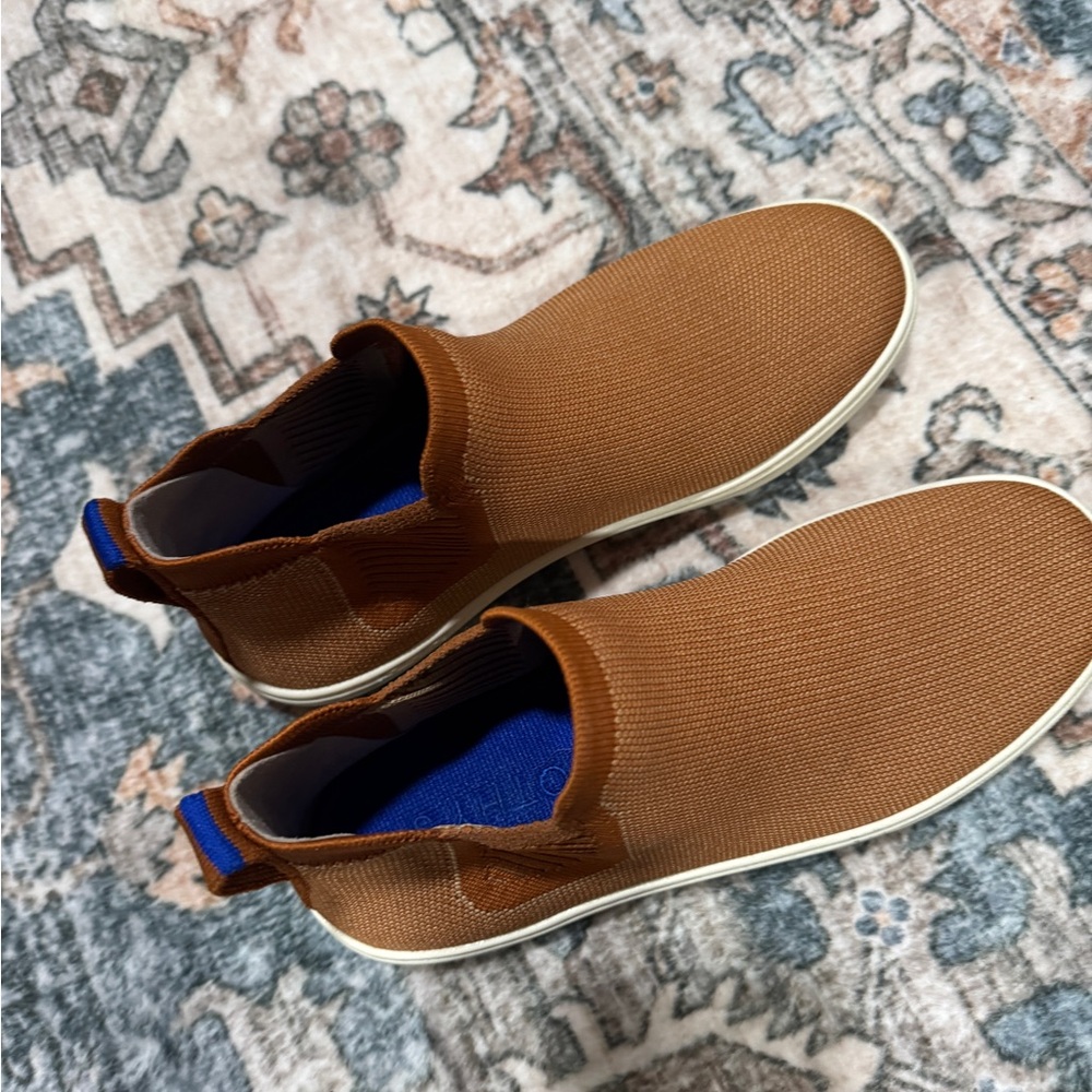Rothy’s tan brown high top slide in washable sneaker - Picture 2 of 7
